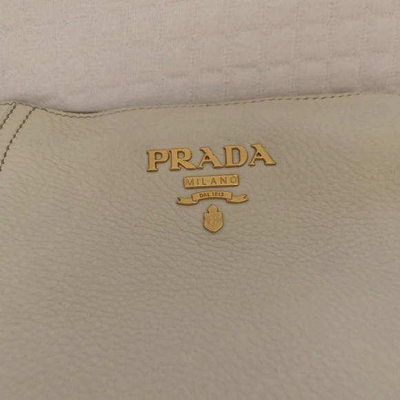 PRADA WHITE HOBO BAG BR3574 - Picture 6 of 11